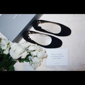 【Everlane The Day Heel】Black Suede/ US 7